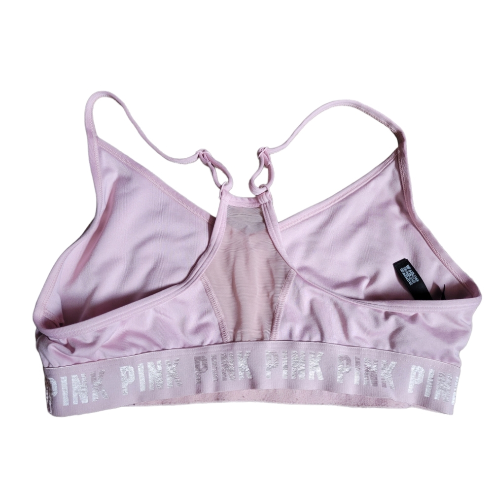 Victoria secret pink large Womens Athletic Sports Bra nude pink big - Picture 2 of 3